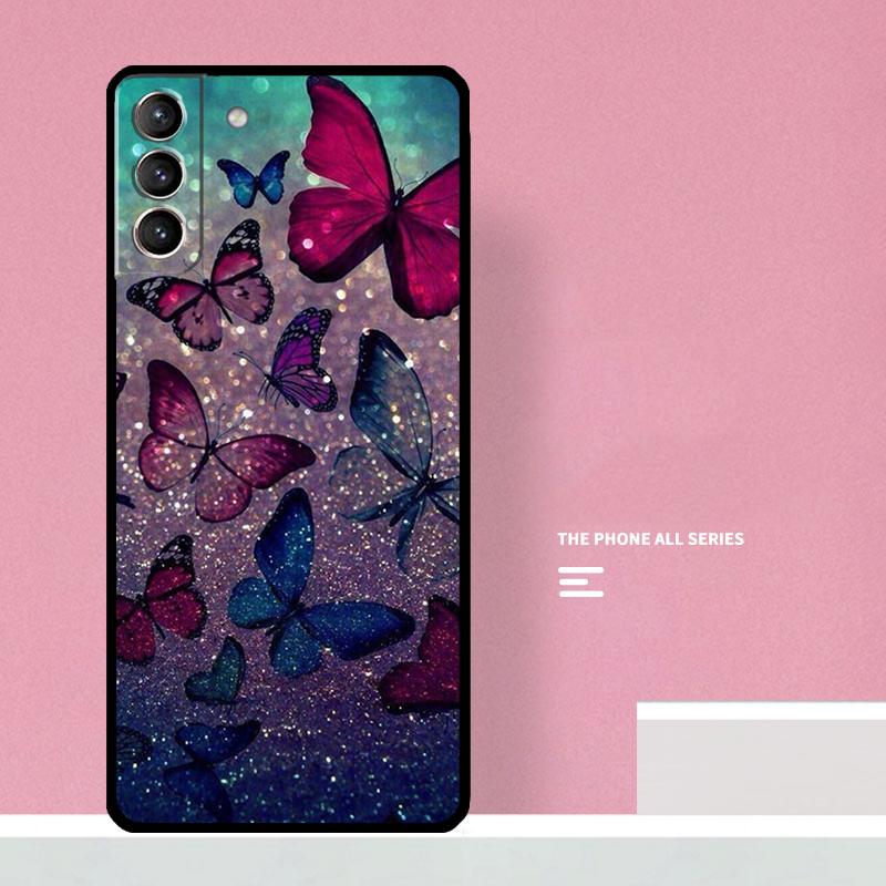Чехол для телефона с бабочками для Samsung Galaxy S26 S25 S24 S20 S21 S22 S23 Ultra S10 Plus S25 FE Чехол