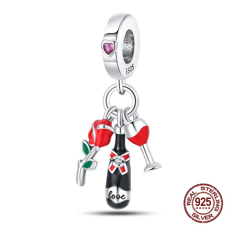 Новые 925 стерлингового серебра духи светящиеся яичные скорлупы подвески бусины подходят 925 оригинальный браслет DIY изысканные украшения на день рождения подарки