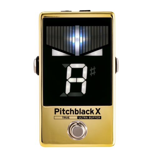 KORG Pitchblack X Pedal Tuner for Guitar/Bass, Limited Edition Color, }0.1 Cent High Accuracy, Ultra Buffer, True Bypass, DC Out, Strobe Tuning, Gold