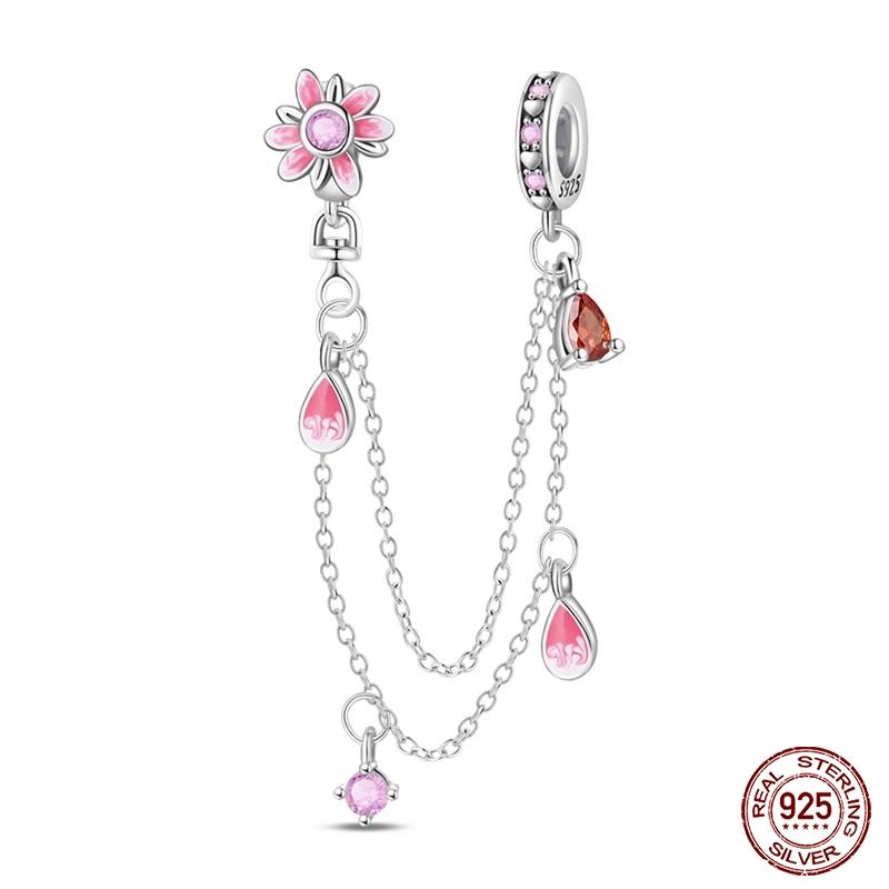 New Copper Cactus Flower Bird Bear Pony Bag Charms Beads Fit Charms Brand Original Bracelet Diy Fine Jewelry Gift