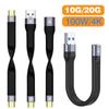 Короткий кабель USB3.1 10 Гбит/с 13 см PD 100 Вт USB-кабель Type C конвертер OTG USB-адаптер USB4 20 Гбит/с 22 см для SSD Power Bank