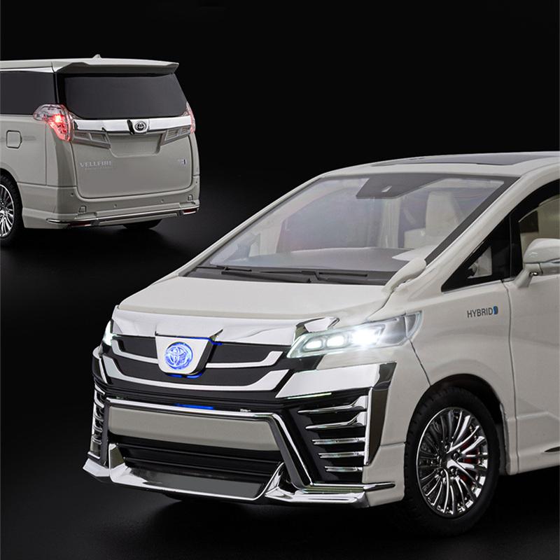 1/18 Vellfire Alphard MPV Сплав Люксовый Модель Автомобиля Литье под Давлением Металлические Транспортные Средства Модель Автомобиля Звук Свет Симуляция Коллекция Детская Игрушка Подарок
