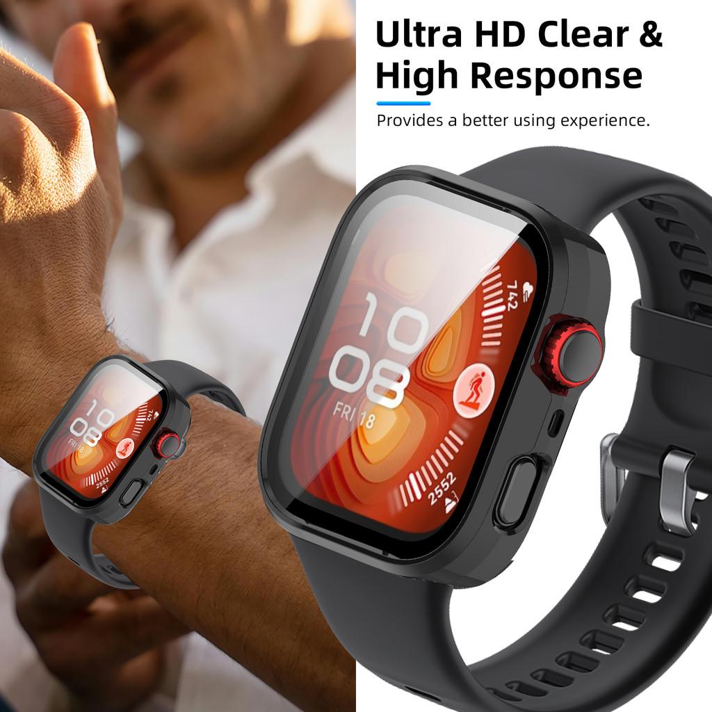 Glass+Case for Huawei Watch Fit 4/5 Pro Tempered Glass Screen Protector&Hard PC Protective Bumper for Huawei Fit 4/5 Accessories