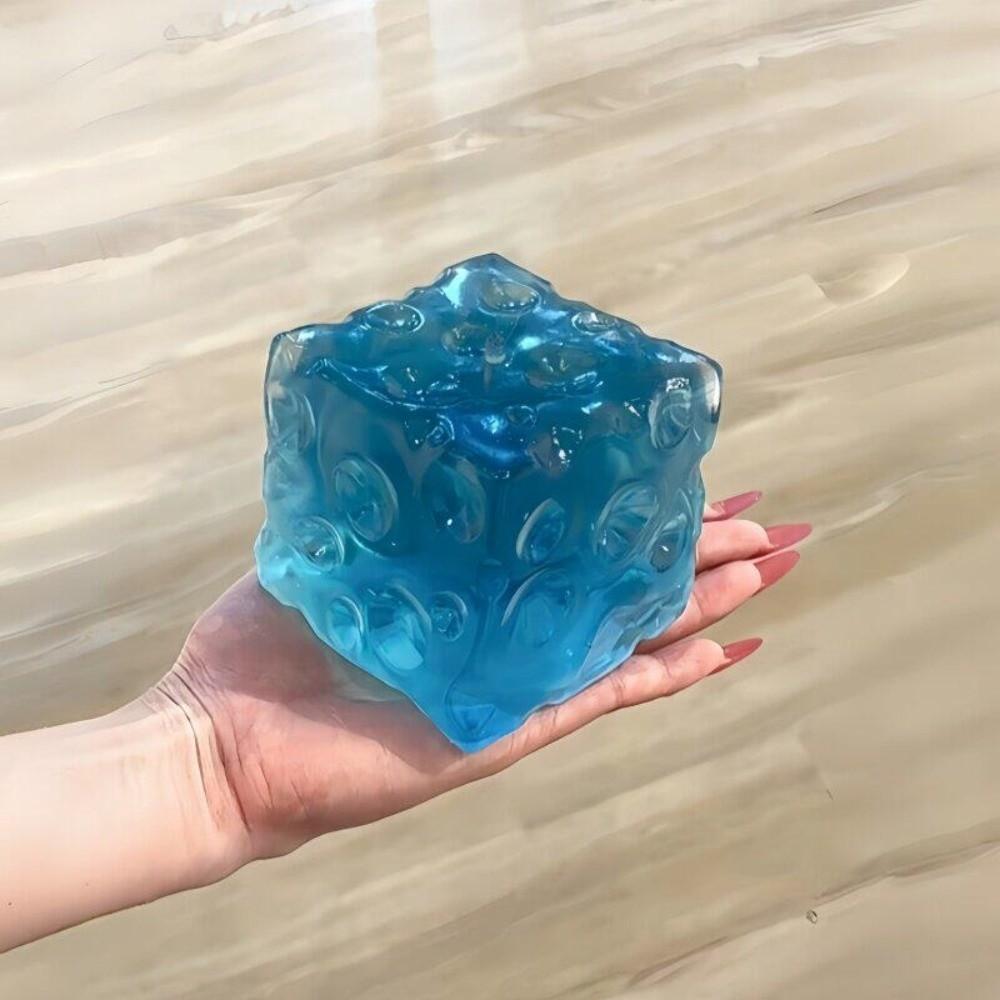 Cube Shape Squeeze Toy Translucence Decompression Toy Stress Relief Sensory Toy  Adult