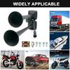 24V Car Dual Trumpet Air Horn Loud Electric Horn Solenoid Valve Loud Speaker Siren For Car Boat truck Trailer Auto Parts