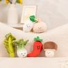 Vegetable Plush Keychain Soft Stuffed Toy With Pp Cotton For Bag Charm And Kids Decor