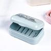 Soap Case Simple Flap Drainage Box Bathroom Toilet Waterproof Soap Storage Box Dormitory Home Travel Large Soap Dish