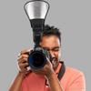 Портативный универсальный отражатель вспышки для камеры, рассеиватель Speedlite, серебристый и белый цвета