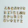Floral Art English Letter Drip Oil Alloy Charms for DIY Jewelry & Bracelet Pendants