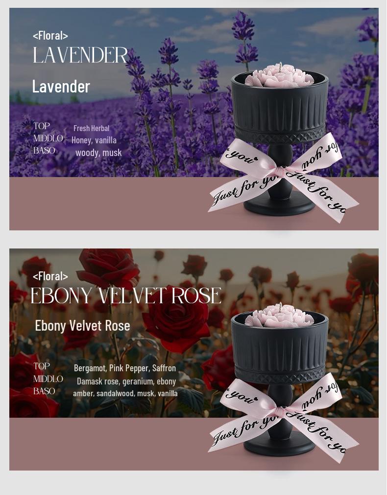 Camellia Scented Candle Gift Box: Perfect Birthday Gift for Girls and Best Friends, Bedroom Decor.
