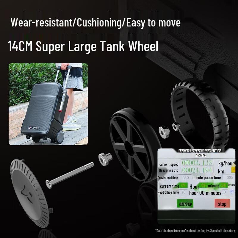 Sansui A12 12-inch Portable K-Song Trolley Speaker