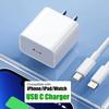 20 Вт зарядное устройство Type-C для iPhone 16 15 pro plus max usb C зарядное устройство для apple watch адаптер PD20W для ipad зарядное устройство быстрая зарядка us plug