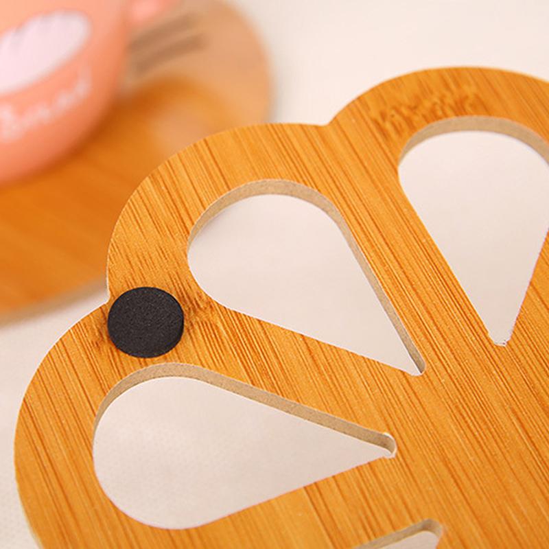 Полая деревянная подставка под стакан для кухонной посуды изоляционные коврики утолщенные противоожоговые противоскользящие коврики для сковороды, миски и тарелок
