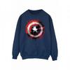Mens Avengers Captain America Art Shield Sweatshirt