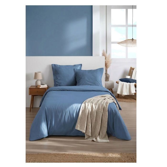 Drap housse 140 x 200 cm Cocon bleu