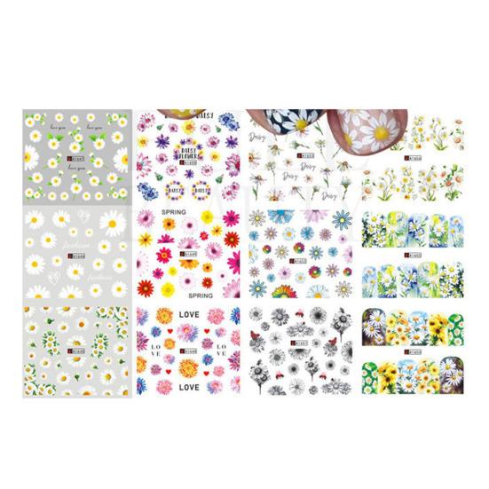 Нераздражающая маникюрная наклейка для ногтей, цветочная наклейка, художественный слайдер, дизайн, привлекательная изысканная форма