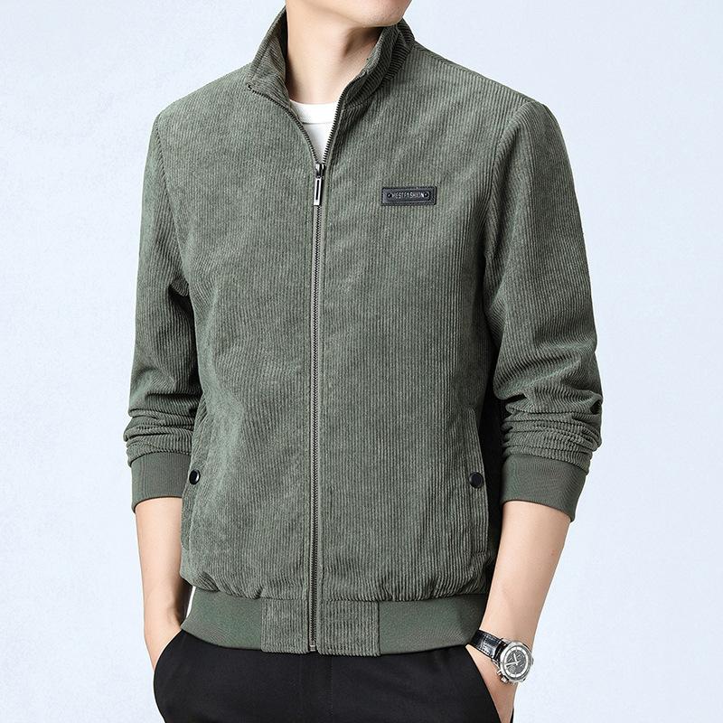 Вельветовая простая осенняя куртка Joker, молодежное мужское повседневное пальто в стиле ретро