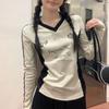 Vintage Y2k Long Sleeve T-Shirts Women Letter Print Tees American Retro Fashion Aesthetics Streetwear T-Shirts