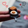 Мини Поднос для Игры с Едой Силиконовая Форма для DIY Персонализированный Круглый Брелок Шарм для Серег Форма для Еды Напитков Ювелирный Инструмент