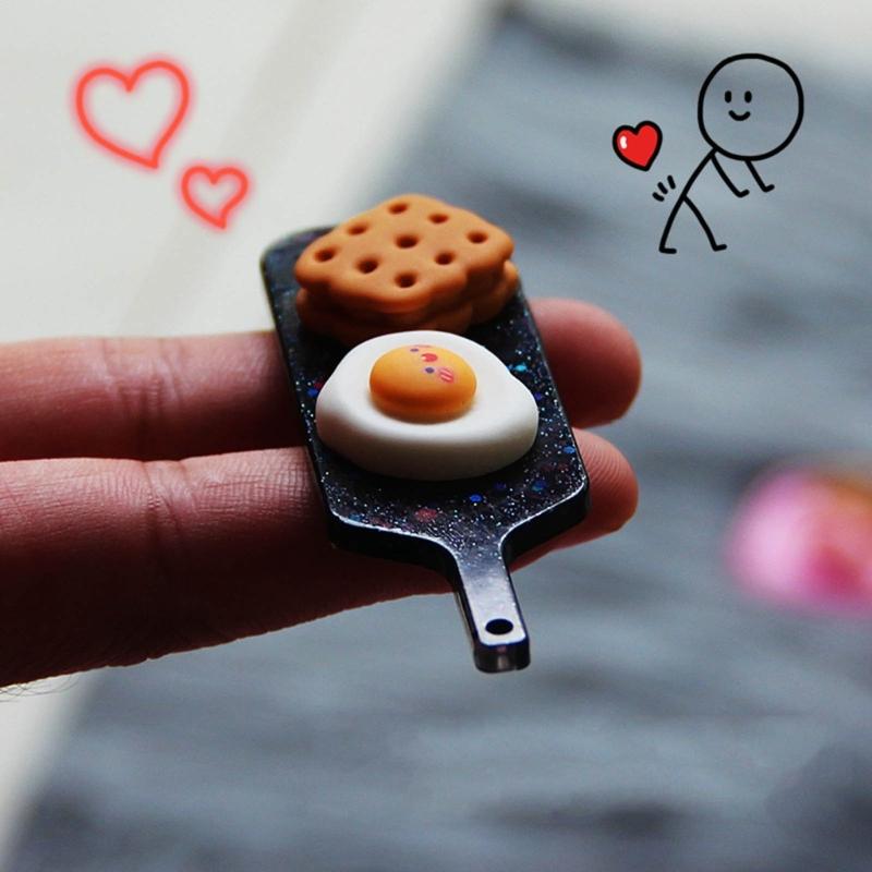 Мини Поднос для Игры с Едой Силиконовая Форма для DIY Персонализированный Круглый Брелок Шарм для Серег Форма для Еды Напитков Ювелирный Инструмент