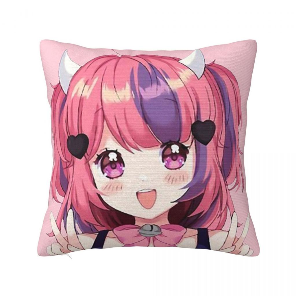 Vshojo Ironmouse Аниме Милый VTuber Квадратная Наволочка Чехол для Подушки Наволочка Декоративная Подушка для Дома Дивана Гостиной