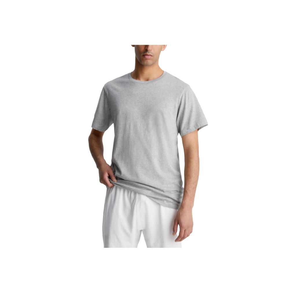 Calvin Klein 3 футболки в упаковке - классические хлопковые однотонные мужские топы с круглым вырезом и коротким рукавом 000NB4011E-MP1