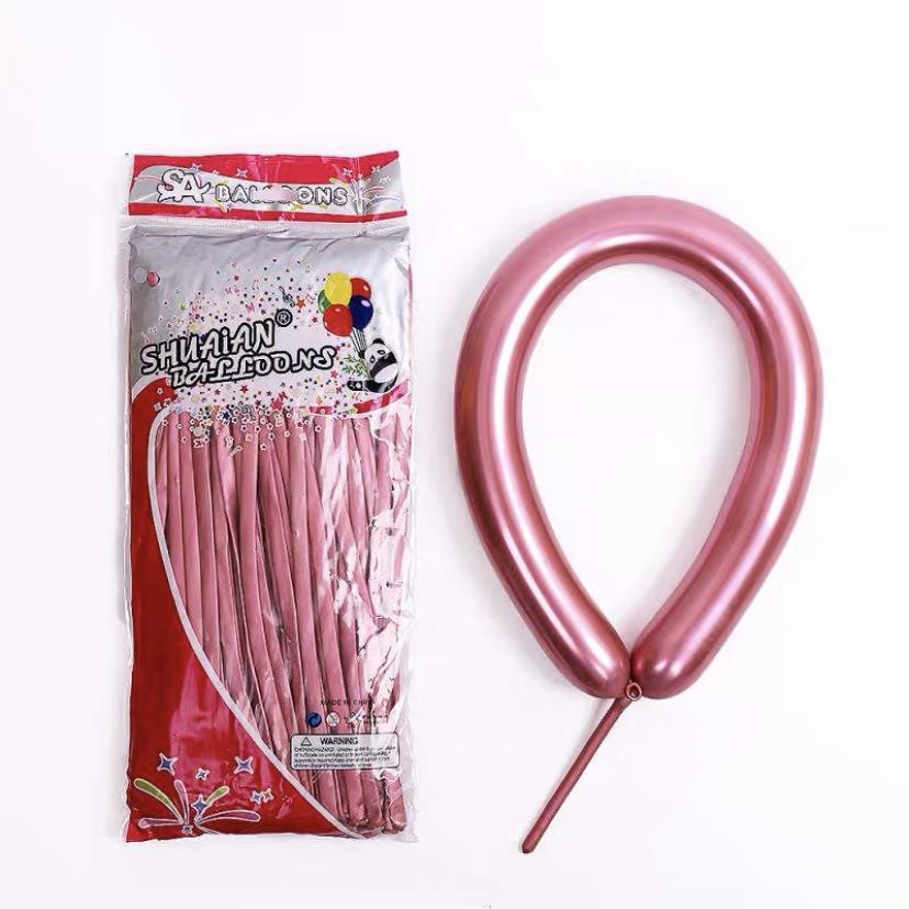 1.8G Metal Strip Magic Balloon, Thickened 1260 Creative Weaving Modeling Variable Decorative Balloon