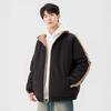 Double-sided Cotton-padded Jacket Boys Autumn and Winter Trend Couple Students Casual Versatile Bread Cotton Clothes