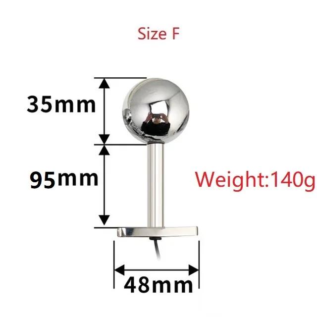 Новый биполярный электрошок, вагинальная плотная огромная анальная пробка, металлические анальные шарики, электрическая стимуляция простаты, точка G, медицинская секс-игрушка