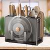 Magnetic Kitchen Knife Holder with Pot Lid & Cutting Board Rack