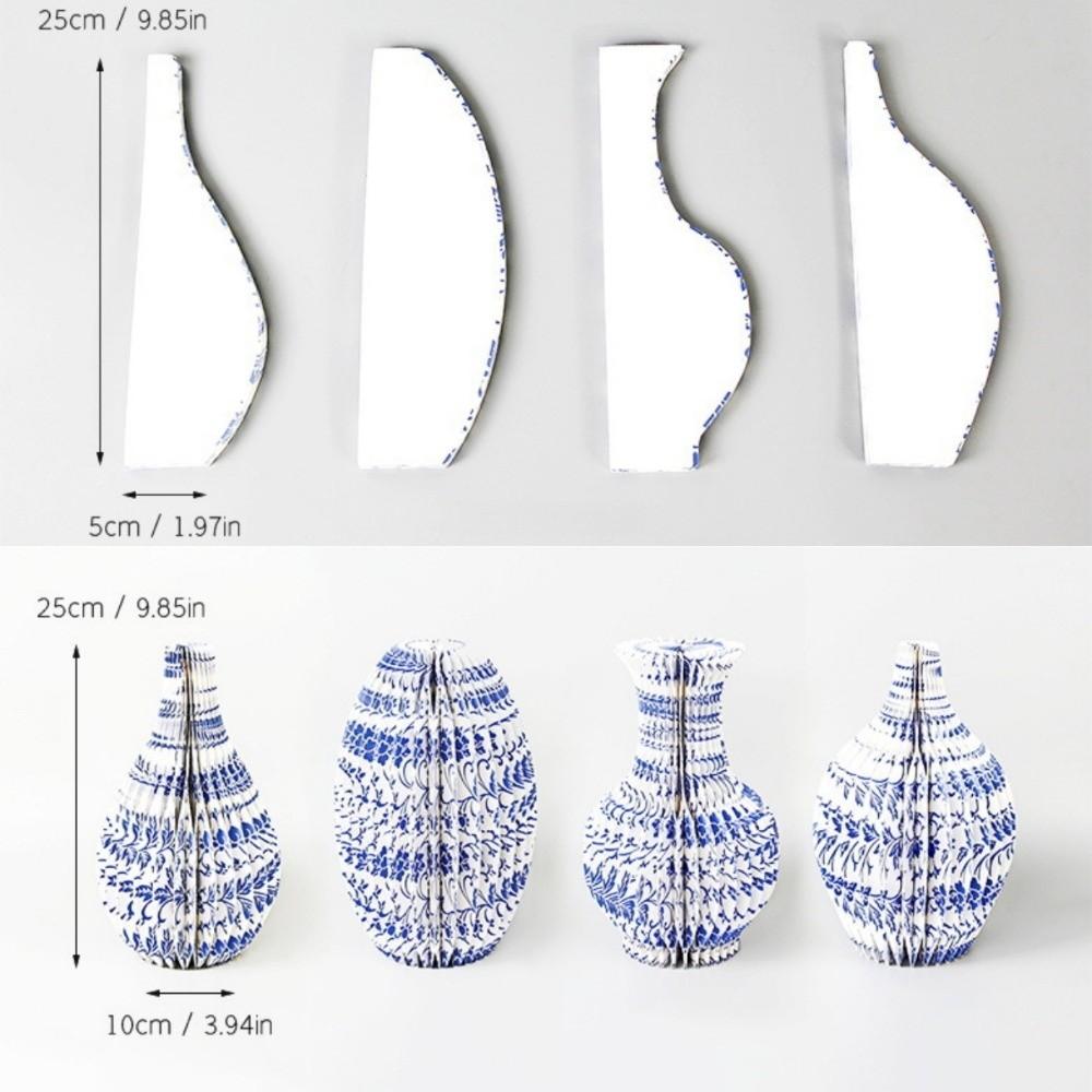 Handmade Honeycomb Paper Vase Decorative Tabletop Decor  Living Room