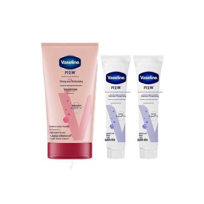 Крем для рук и ногтей Vaseline Intensive Care 50 мл + Лосьон для тела с гиалуроновой кислотой 30 мл x2 Набор