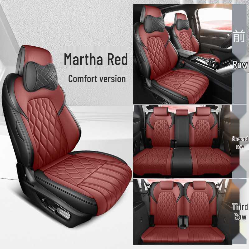 Всесезонная семиместная подушка на сиденье автомобиля BYD Tang DM, кожаная