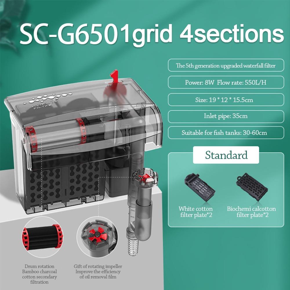 3-в-1 Фильтр для аквариума водопад Циркулирующий Очиститель воды Цикл чистой воды для дома