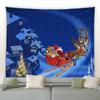 Home Decor Art Wall Hanging Dorm Bedroom Living Room Christmas Tapestry Santa Christmas Tree Ball Gift Fireplace Decoration
