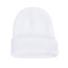 Unisex Knitting Hat Solid Color Men Women Brimless Hat Winter Soft Breathable Warm Stretchy Hat Outdoor Wear