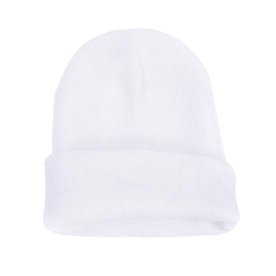Unisex Knitting Hat Solid Color Men Women Brimless Hat Winter Soft Breathable Warm Stretchy Hat Outdoor Wear