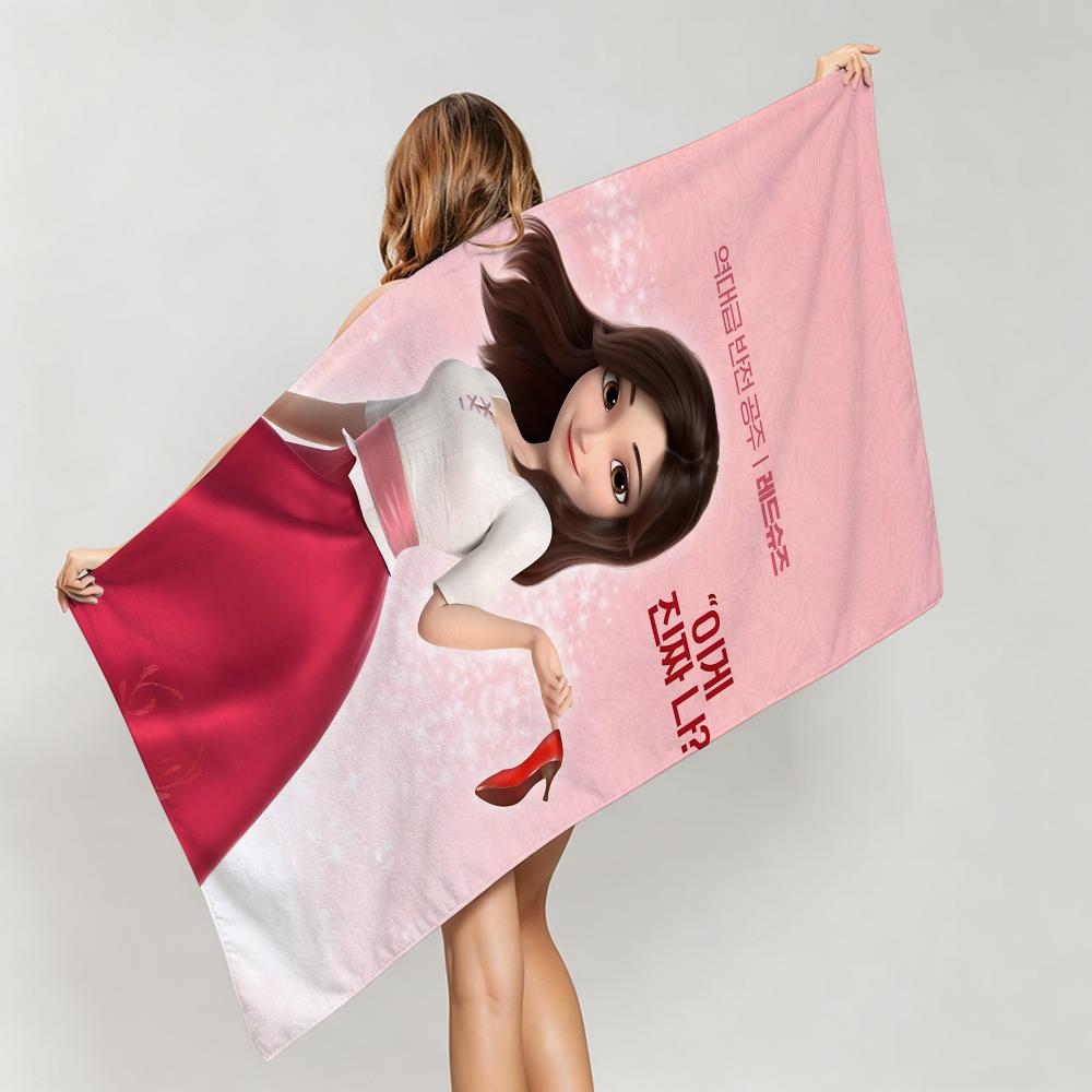 Fairy-Red Shoes and the Seven DwarfsS Towel Five-Star Hotel Quality Eco-Friendly Ultra Soft Thick Towels & Beach Towels