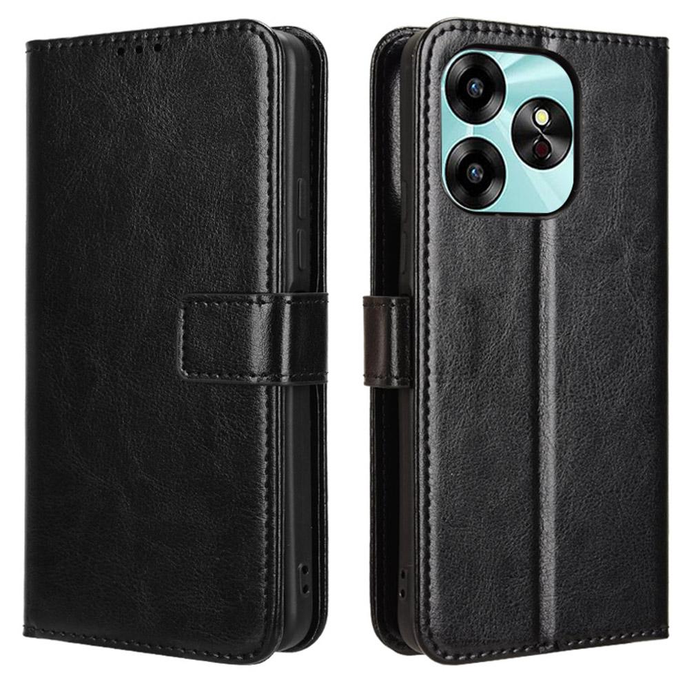 Для Umidigi G6 Чехол Кожаный бумажник с текстурой Crazy Horse Чехол для телефона со шнурком