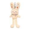 Fun Interaction Plush Rabbit Keyring Pulling Ears Car Keyring Bunny Dolls Pendant  Backpack Pendant