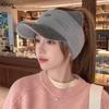 Windproof Plush Hat Cold-proof Baseball Cap Fashion Knitted Hat  Winter