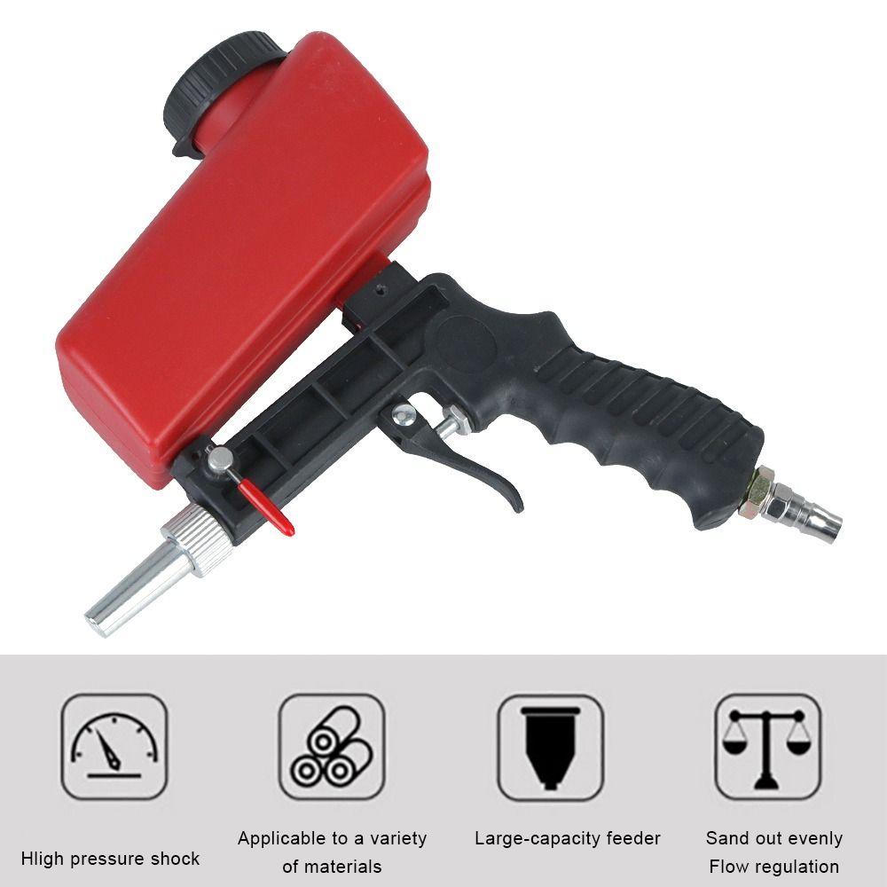 Small Pneumatic Sand Blasting Machine Handheld Air Sand Blaster Gravity Blasting Tool Hand Tool