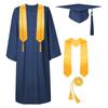Graduation Cap And Gown 2024 Set With Tassel Honor Cord Graduation Stoles For High School College Bachelor