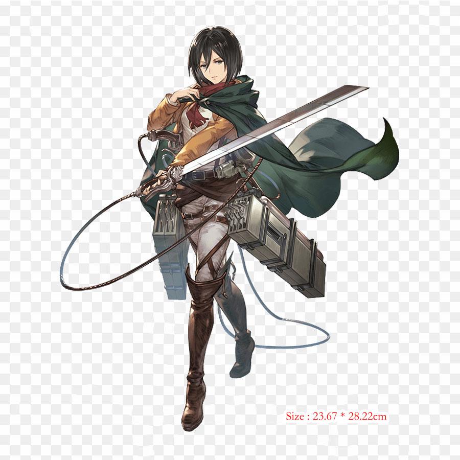 Granblue Ackerman Eren Yeager Clipart Patches For Clothes Large Anime Patches Heat Transfer Vinyl Sticker Iron On Transfers For Clothes