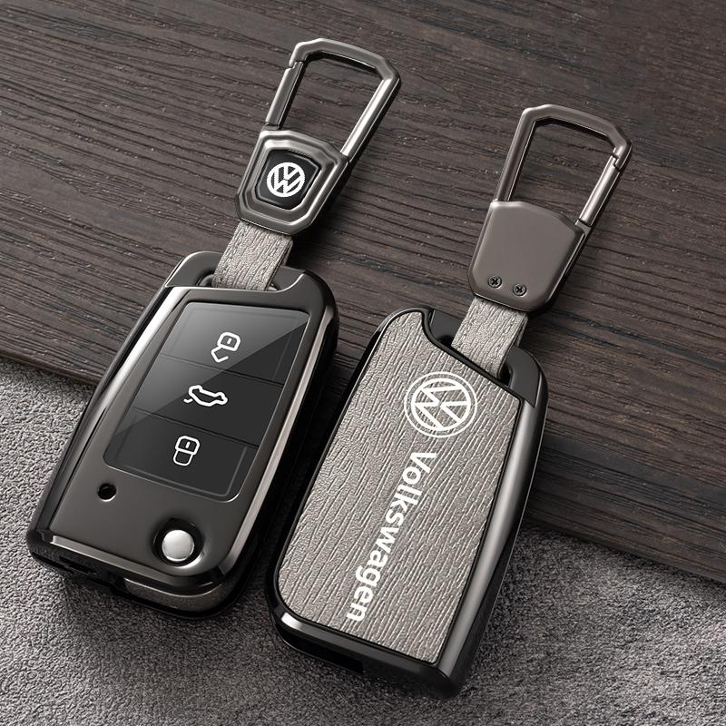 Для VOLKSWAGEN Чехол-защита для брелока автомобиля из цинкового сплава + Кожа Для VW Volkswagen Polo Golf 7 MK7 Tiguan MK2 Accesso