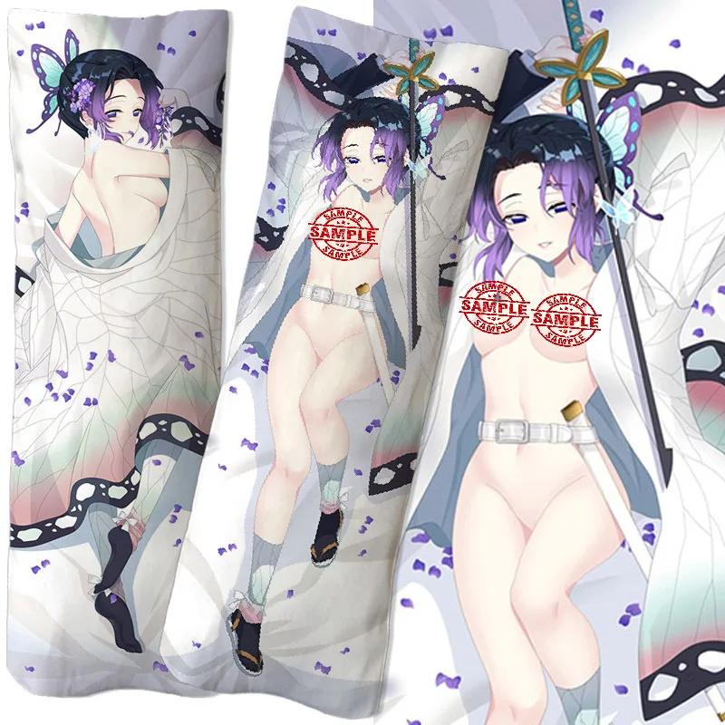 Anime Demon Slayer Kochou Shinobu Figure Equal Body Hug Body Pillow Pillowcase 2-sided 3D Printing DIY Two-dimensional Sexy Gift