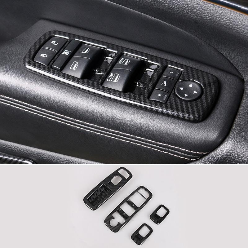 For Jeep Grand Cherokee WK2 2011 2012 2013 2014 2015 2016 2017 2018 2019 2020 Car Window Glass Lift Switch Button Cover Trims
