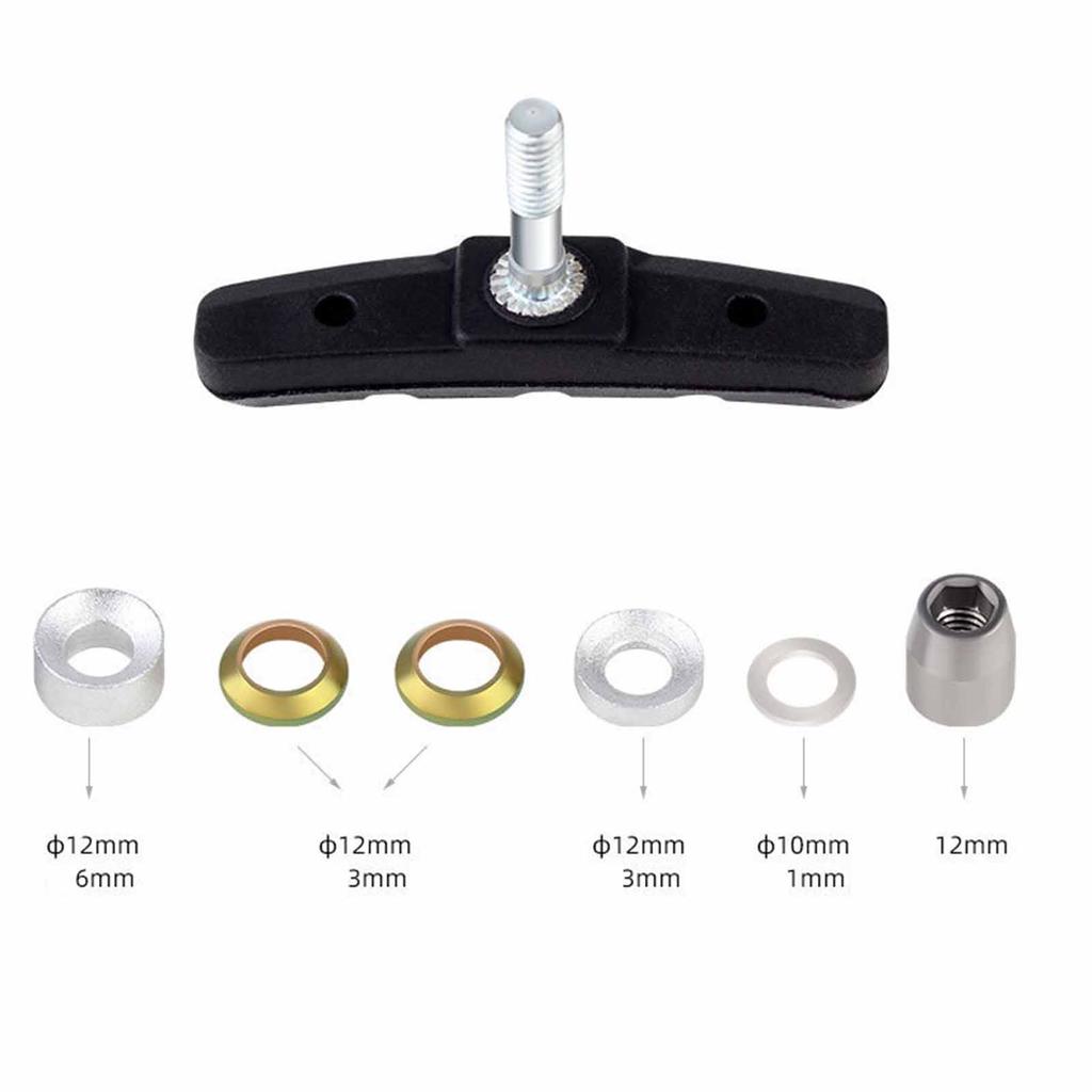 V-Brake Pads for Mountain and Road Bikes,  Rubber Brake , Silent C-Brake Pads for Stationary and Outdoor Cycling