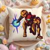 Чехол на подушку Аниме M-Metroid для дома и автомобиля, многоцелевой, двусторонний, мягкий и прочный для повседневного использования