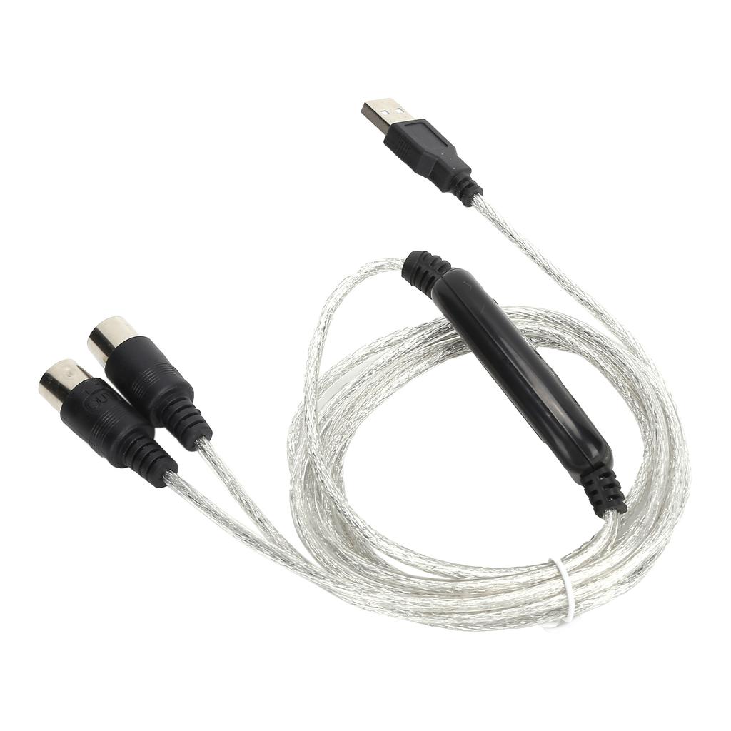 MIDI Cable MIDI To USB Cord Adapter Midi Converter for XP VISTA OS X Window7